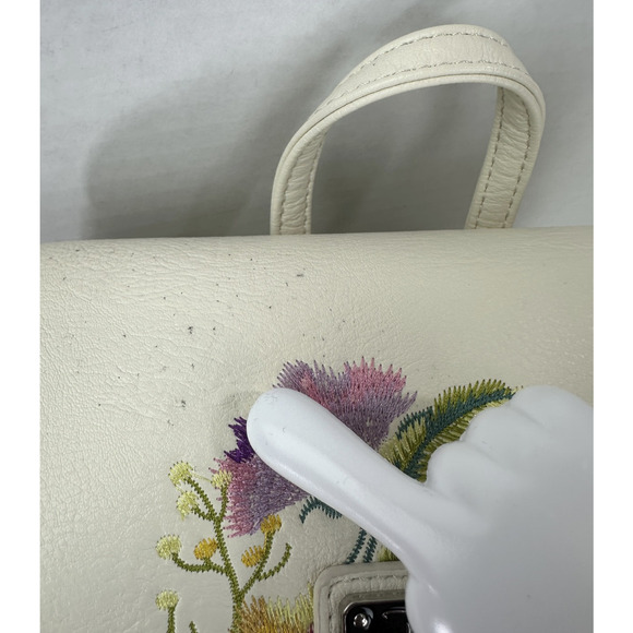 *Flawed* Loungefly Disney Alice in Wonderland Embroidered Floral Mini Backpack - Picture 6 of 16